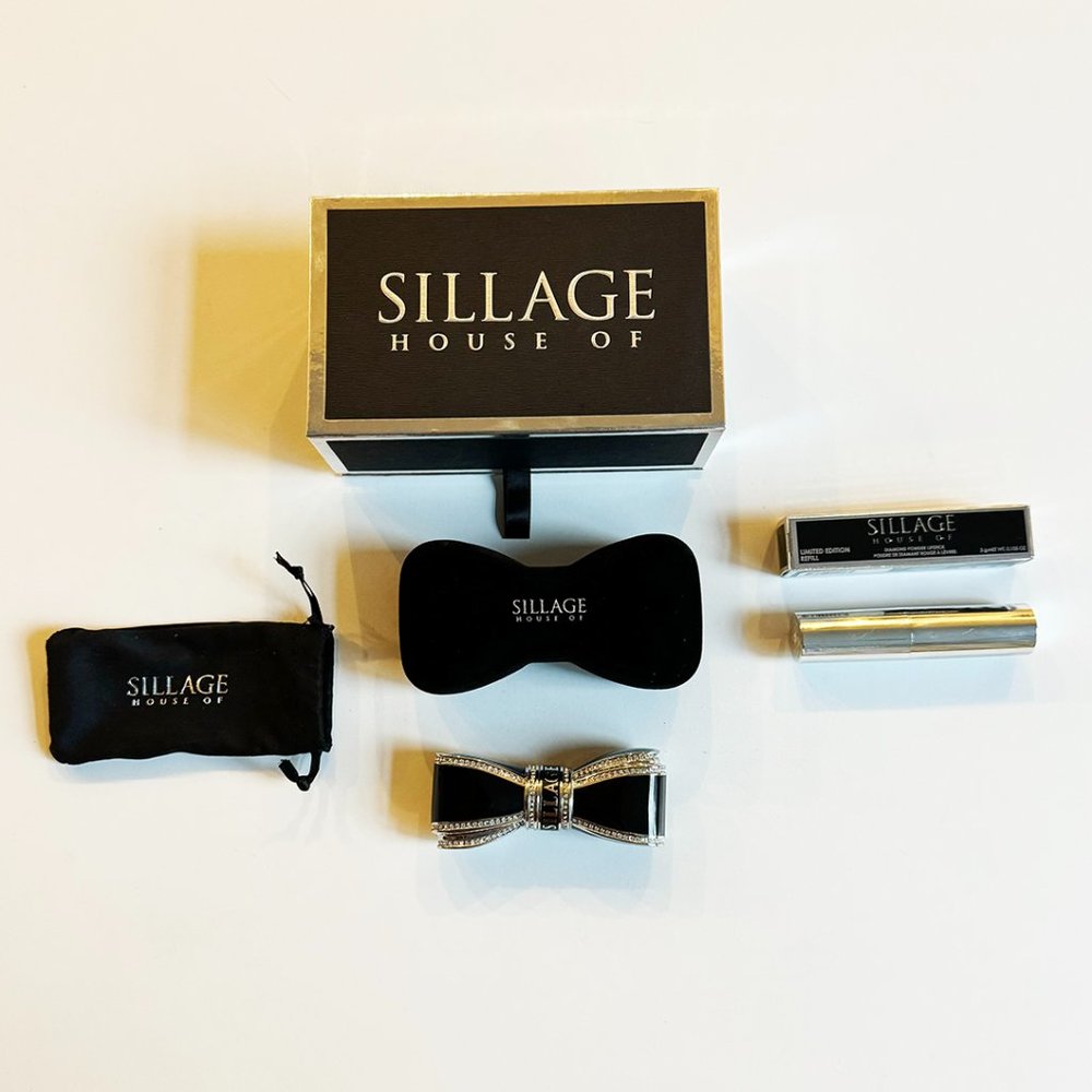House of Sillage Paris -  Bow Lipstick Case - Couture quality and luxury.